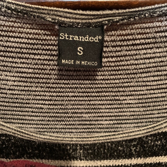 Stranded 3/4 sleeves sheer top size S - Picture 4 of 5